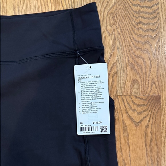 NWT Lululemon Invigorate HR legging 25” - size 20 - Picture 2 of 6
